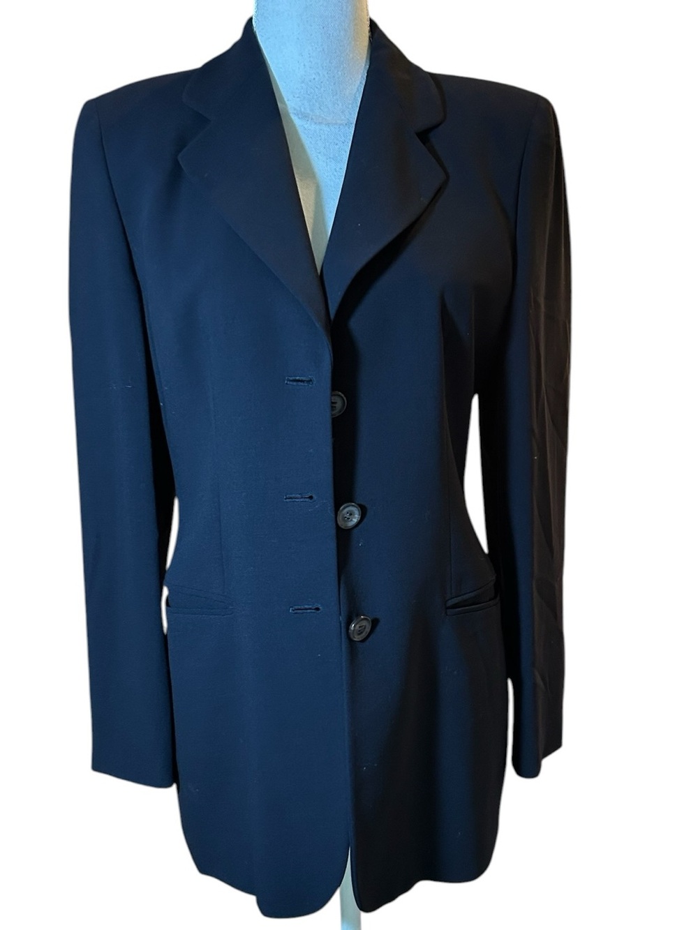 Vestimenta Spa Classic Women's Black Blazer Jacket Made in Italy